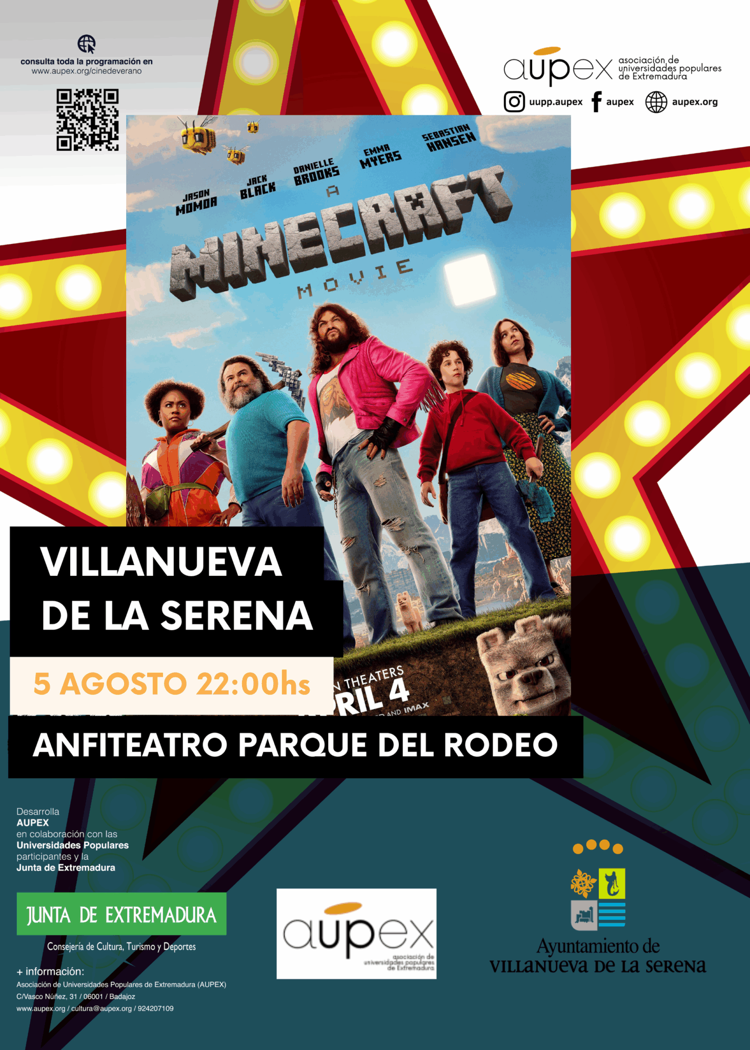 MINECRAFT CINE VERANO