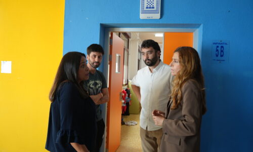 La alcaldesa visita los colegios Santiago Apóstol y San José con motivo del inicio del curso escolar